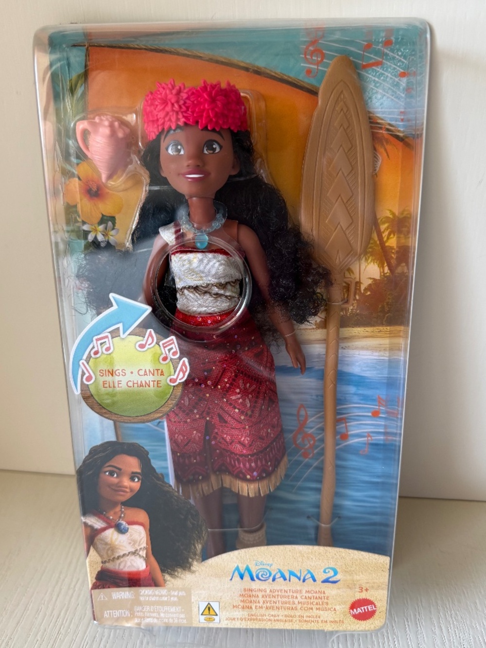 Disney Moana 2 Singing Adventure Doll Mattel NIB Sings We’re Back